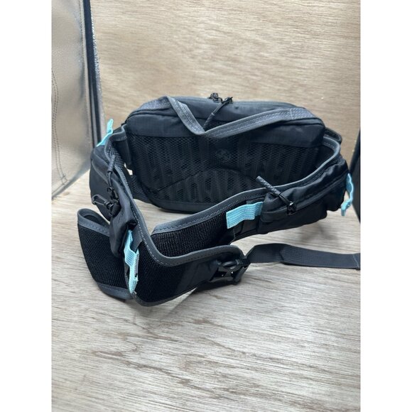 EVOC Hip Pack Pro 3 with 1.5L Hydration Bladder - Black Gray Blue - Picture 2 of 2